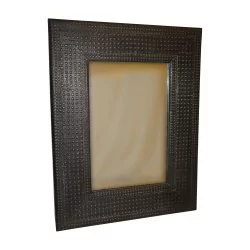 rechteckiger Spiegel aus Pinus-Kiefer, mit "Madrid" besetzt.