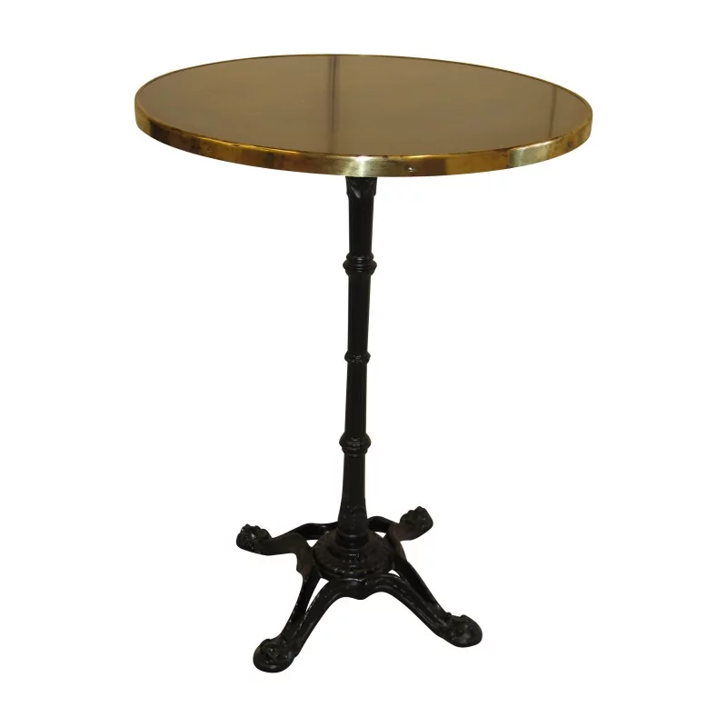 Round bar table “Eat standing up” with brushed aluminum top … - Moinat - Dining tables Round bar table “Eat standing up” with brushed aluminum top … - Moinat - Dining tables