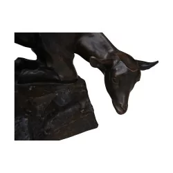 Bronze de Edouard Marcel Sandoz “Les chèvres”, daté de …