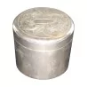 Boite cylindrique en argent (852 gr), intérieur en vermeil avec - Moinat - Argenterie
