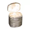 silver snuffbox (17g), decorated with repoussé motifs … - Moinat - Silverware