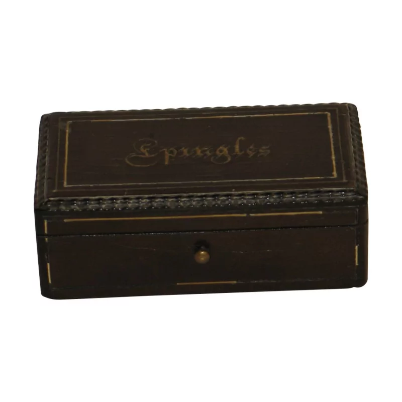 Rosewood pin box inlaid with brass and ivory, … - Moinat - Boxes, Urns, Vases