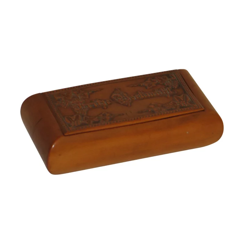 个黄杨木德国盒子，龟甲纹内饰。时代 ： … - Moinat - 箱, 瓮, 花瓶
