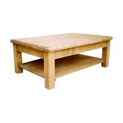 Fir coffee table with 2 trays. (Chalet Style)