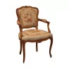 路易十五风格扶手椅，采用雕刻模压木材制成，配有软垫…… - Moinat - 扶手椅
