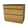 Commode Art-Déco à 3 tiroirs en érable avec dessus plateau … - Moinat - Commodes, Chiffonniers, Semainiers