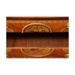 个路易十六镶嵌抽屉柜，带 5 个抽屉，经过改造，