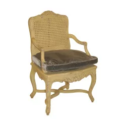 摄政时期风格的“Charlotte”儿童扶手椅，采用彩绘木材……