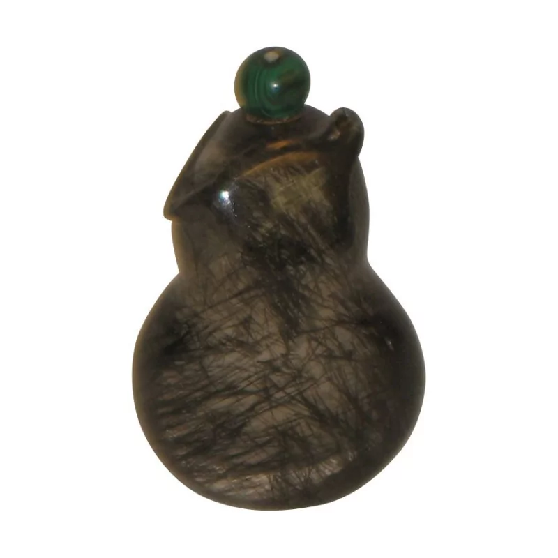 smoked rock crystal snuff bottle, cork in … - Moinat - Chinaware, Porcelain