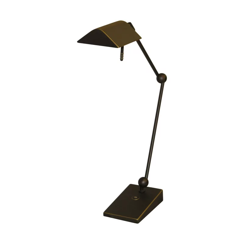 Desk lamp in black smoked brushed aluminum. - Moinat - Table lamps