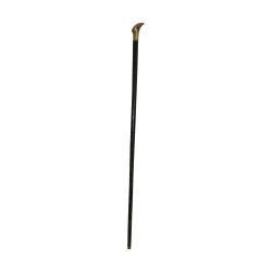 wooden cane and 800 silver knob. Period: 20th century