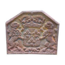 “Lions” cast iron fireback. Period: 19th century.