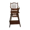 child's high chair in walnut with beech base, … - Moinat - Chairs