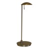 Lampe de bureau en nickel brossé. - Moinat - Lampes de table