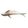 Fisch in Silber 915 mit grünen Augen. Zeitraum: Ende … - Moinat - Silber