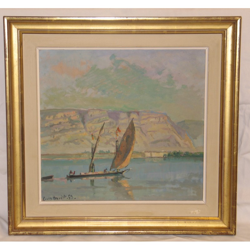 Tableau, aquarelle de Louis Amédée Baudit “Bâteau sur le lac … - Moinat - Tableaux - Paysage Tableau, aquarelle de Louis Amédée Baudit “Bâteau sur le lac … - Moinat - Tableaux - Paysage