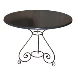 wrought iron table with MDF top Scena Bosco rattan …