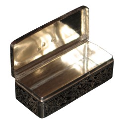 Boite rectangulaire en argent 825 (92gr). Russie - Moscou,