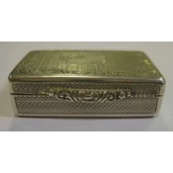 Vinaigrette en argent (15 gr) par Johann Jakob, Jezler. Suisse