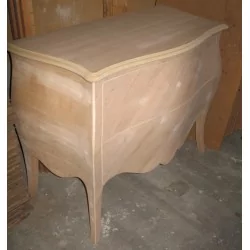 个柜子，带 2 个抽屉，路易十五风格，漆木和