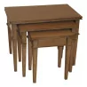 Set of directorie style nesting tables with 1 drawer in - Moinat - Nest of tables