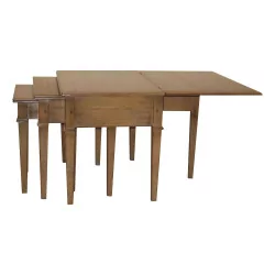 Set of directorie style nesting tables with 1 drawer in