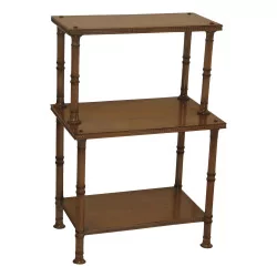 end table with extension, 1 shelf between legs. Trays