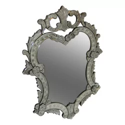 Venetian “Carrara” mirror.