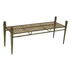 braided iron bench, all painted in the old colori