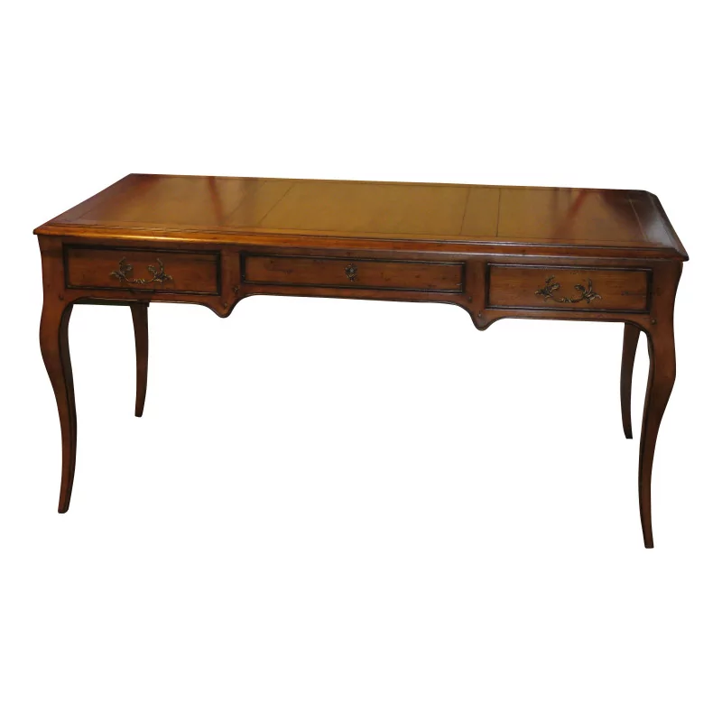 张路易十五风格的书桌“Douce France”，带皮革台面，3 … - Moinat - 书桌
