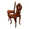 Pair of Brienz chairs in carved wood. Period: 19th … - Moinat - VE2022/1