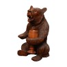 Ours porteur de verre en bois de Brienz. Epoque : 20ème siècle - Moinat - Accessoires de décoration