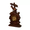 Pendule en bois sculpté de Brienz “Chamois”. Epoque : vers … - Moinat - Brienz