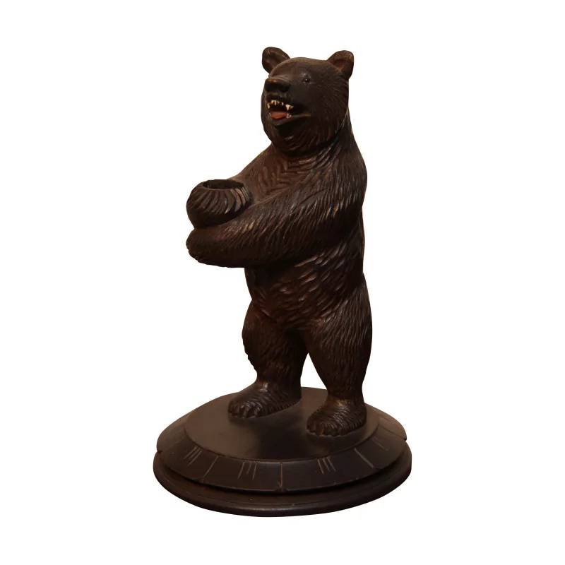 布里恩茨木雕站立熊。时期：20世纪 - Moinat - Brienz