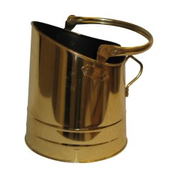 Eimer aus goldenem Messing.