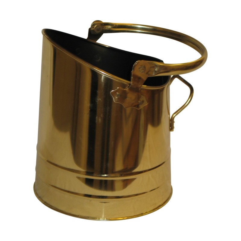 Bucket en laiton doré. - Moinat - Accessoires de cheminée Bucket en laiton doré. - Moinat - Accessoires de cheminée