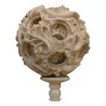 Bedeutende Canton-Kugel aus geschnitztem Elfenbein, Stütze verziert … - Moinat - Dekorationszubehör