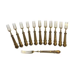 Silver service (598gr) including: 12 knives and 12 …