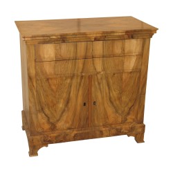 Meuble lavabo, coiffeuse Louis-Philippe, en noyer. Epoque : …