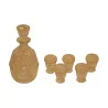 Liqueur set with carafe and 5 glasses. Period: 20th … - Moinat - Carafes