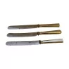 Set mit 3 silbernen Messern (378gr). Russland, 19. Jahrhundert. - Moinat - Silber