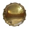 Plateau rond en argent 925 (1.120 kg) sur pieds en forme de - Moinat - Argenterie