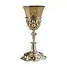 Chalice in vermeil, stepped base, also octagonal bowl, … - Moinat - Silverware