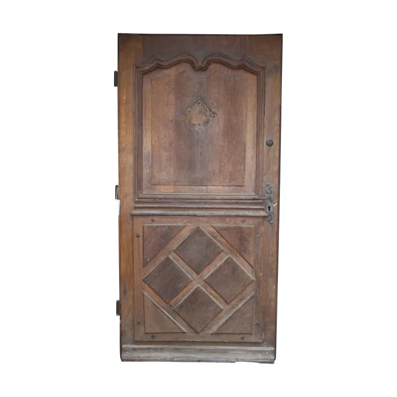 Paneled entrance door, Louis XIV in walnut, richly … - Moinat - Doors