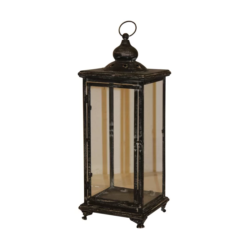 Grande lanterne - photophore “L'Escalet” en métal noir … - Moinat - Lampes de table