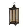 Large lantern - \"L'Escalet\" candle holder in black metal … - Moinat - Table lamps