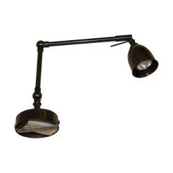 “Poole” wall lamp with anthracite gray finish.