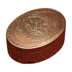 Tabatière ovale en argent (64 gr) de A.A. Guignard, verso
