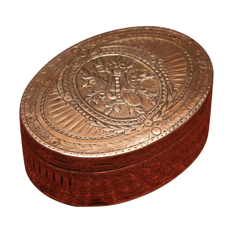 Tabatière ovale en argent (64 gr) de A.A. Guignard, verso - Moinat - Argenterie