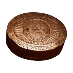 Tabatière ovale en argent (64 gr) de A.A. Guignard, verso